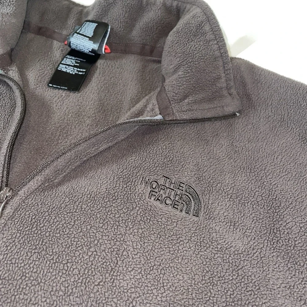The‎ North Face Mens XXL Brown TKA 100 Glacier Quarter Zip Fleece Pullover AJGW